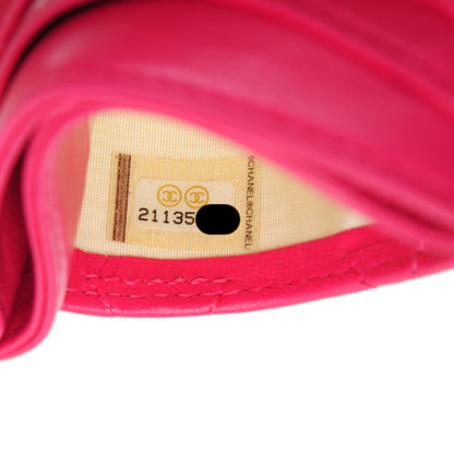 Chanel Lambskin Quilted Card Holder Fuchsia 8 of 8