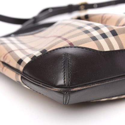 Burberry Haymarket Check Hartham Shoulder Bag Chocolate 8 of 13