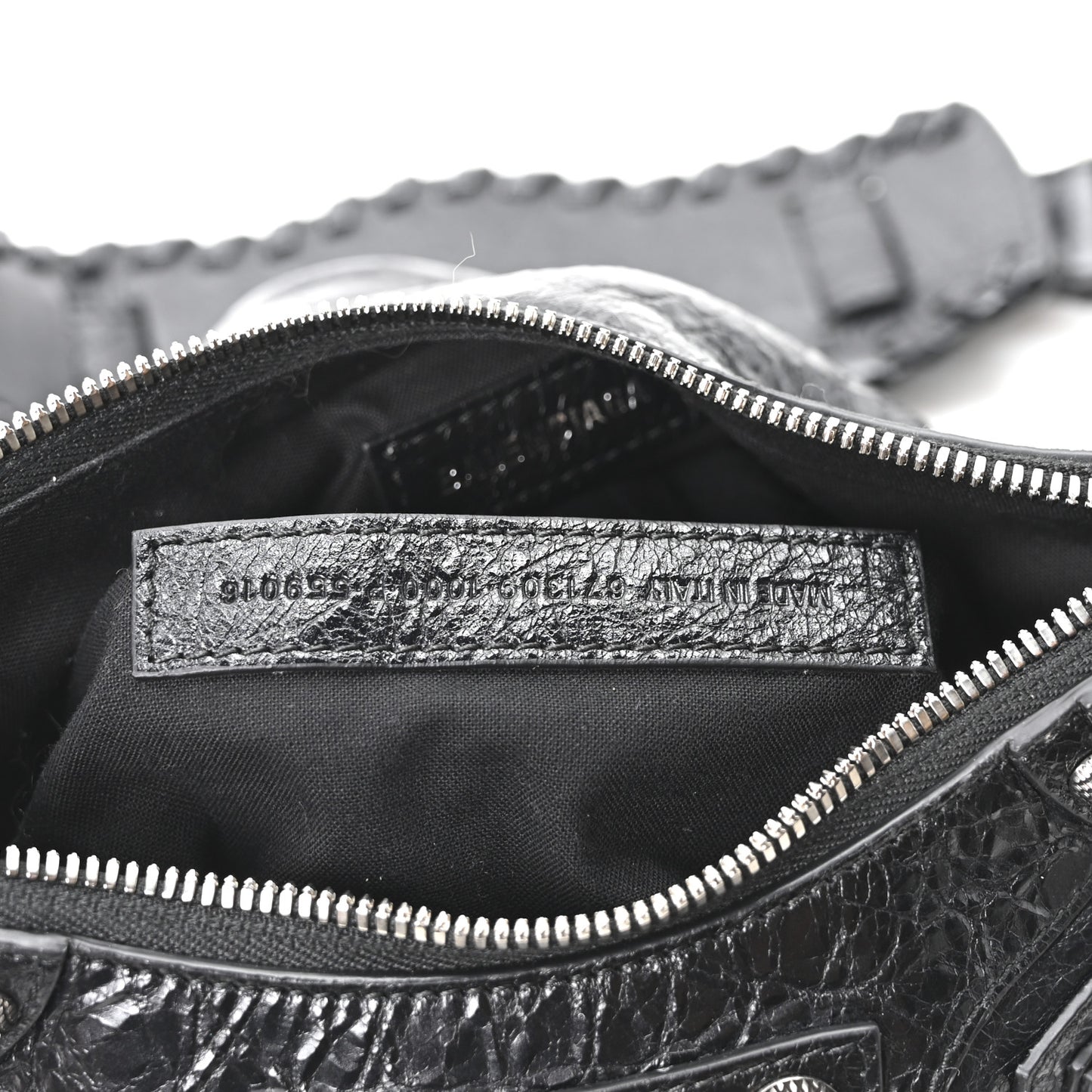 Agneau Arena Le Cagole Shoulder Bag XS Black Black