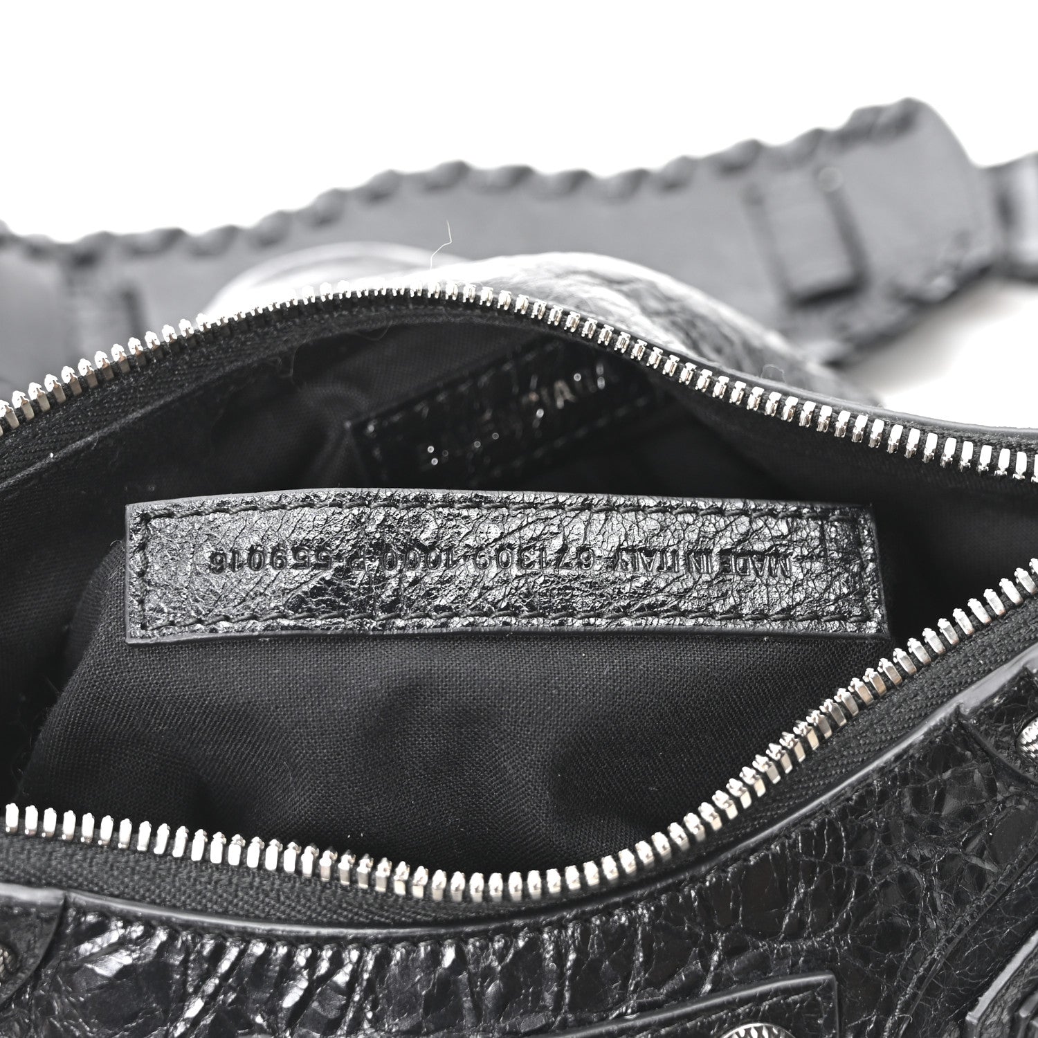 Balenciaga Agneau Arena Le Cagole Shoulder Bag XS Black Black 8 of 11