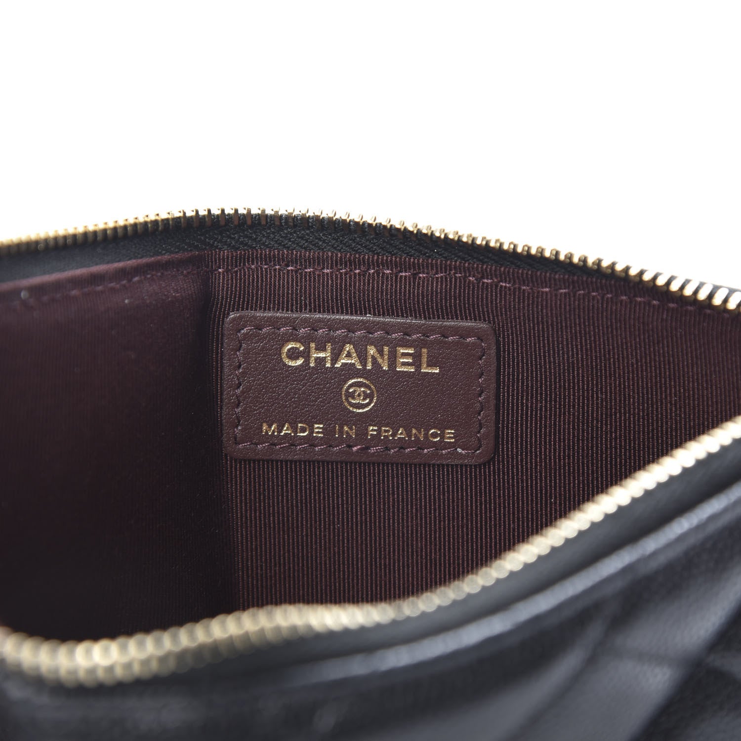 Chanel Caviar Quilted Classic Flat Wallet Pouch Black 6 of 8