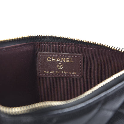 Chanel Caviar Quilted Classic Flat Wallet Pouch Black 6 of 8
