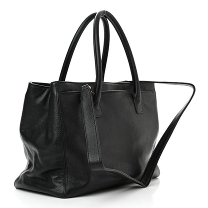 Chanel Calfskin Cerf Executive Shopper Tote Black 3 of 16