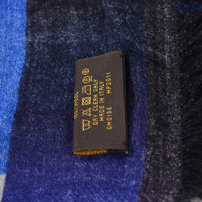 Louis Vuitton Wool Monogram Race Stole Blue 4 of 6