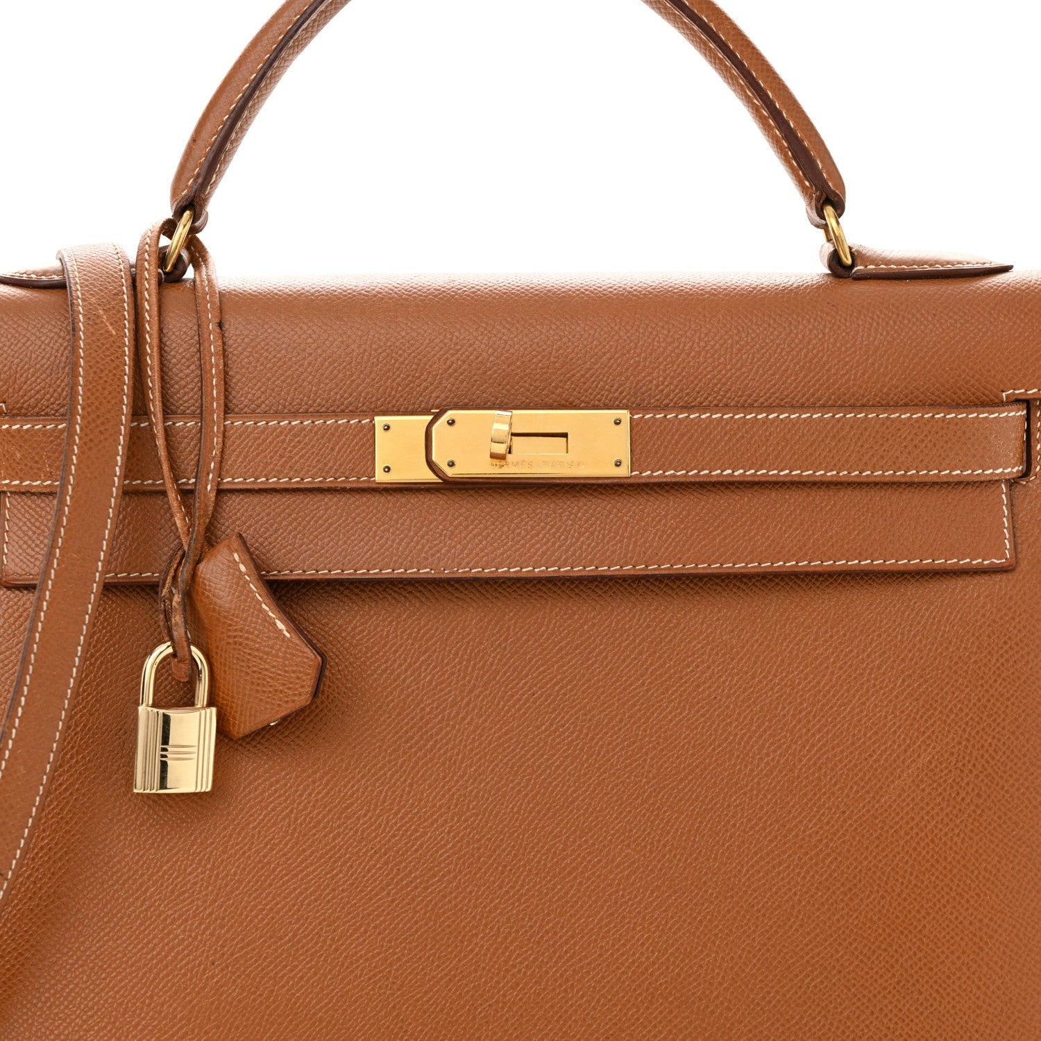 Hermes Courchevel Kelly Sellier 32 Gold 21 of 34