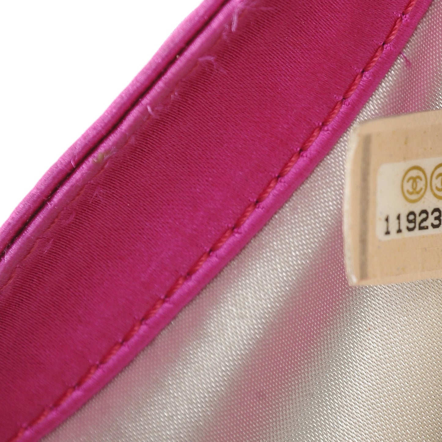 Satin Quilted Flap Clutch Fuchsia