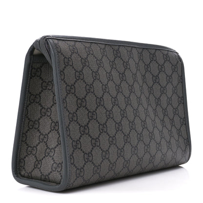 Gucci GG Supreme Monogram Ophidia GG Toiletry Case Grey Black 3 of 10