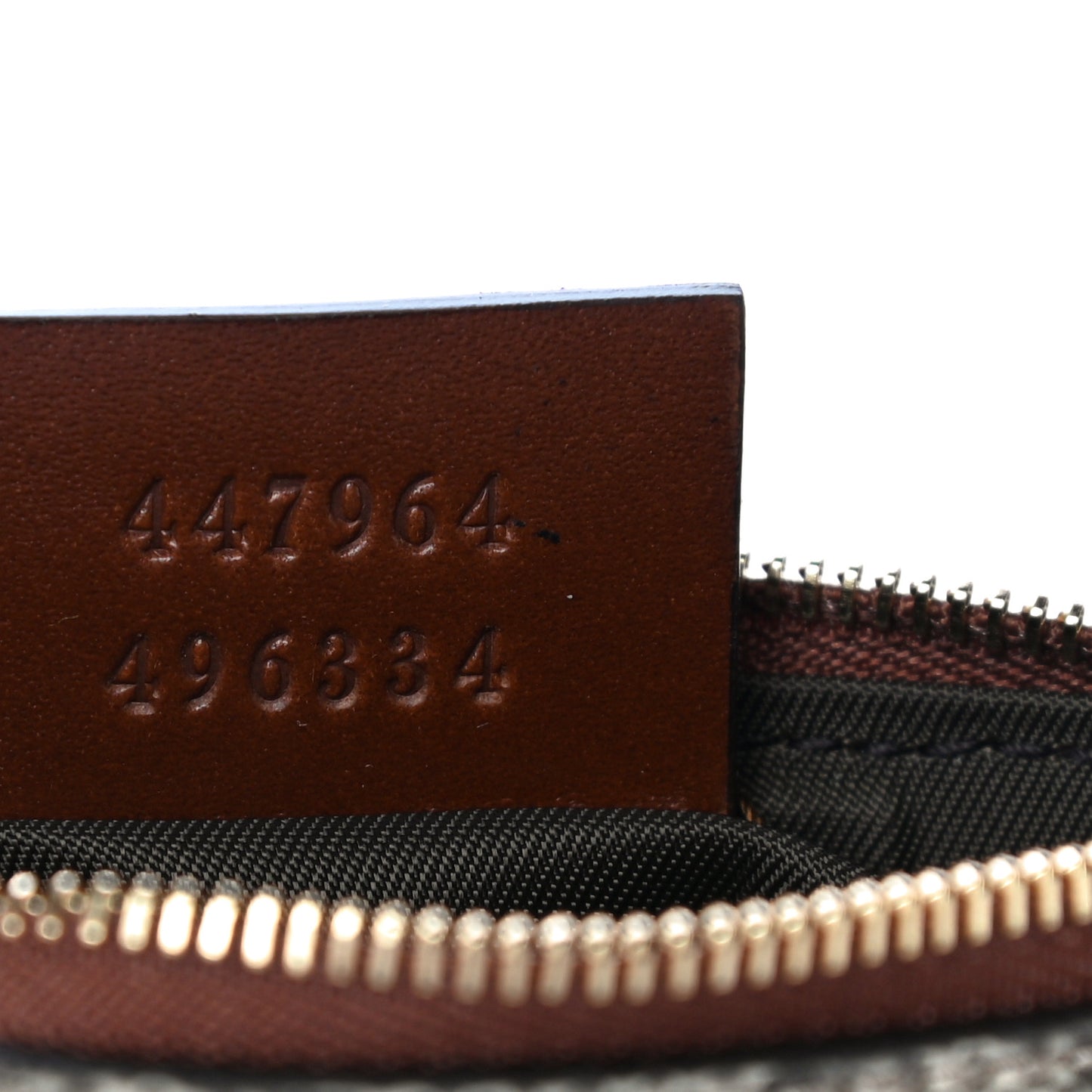 GG Supreme Monogram Key Case Brown