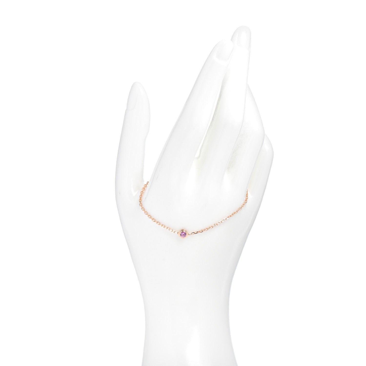 Cartier 18K Pink Gold Pink Sapphire D'Amour Bracelet 2 of 5