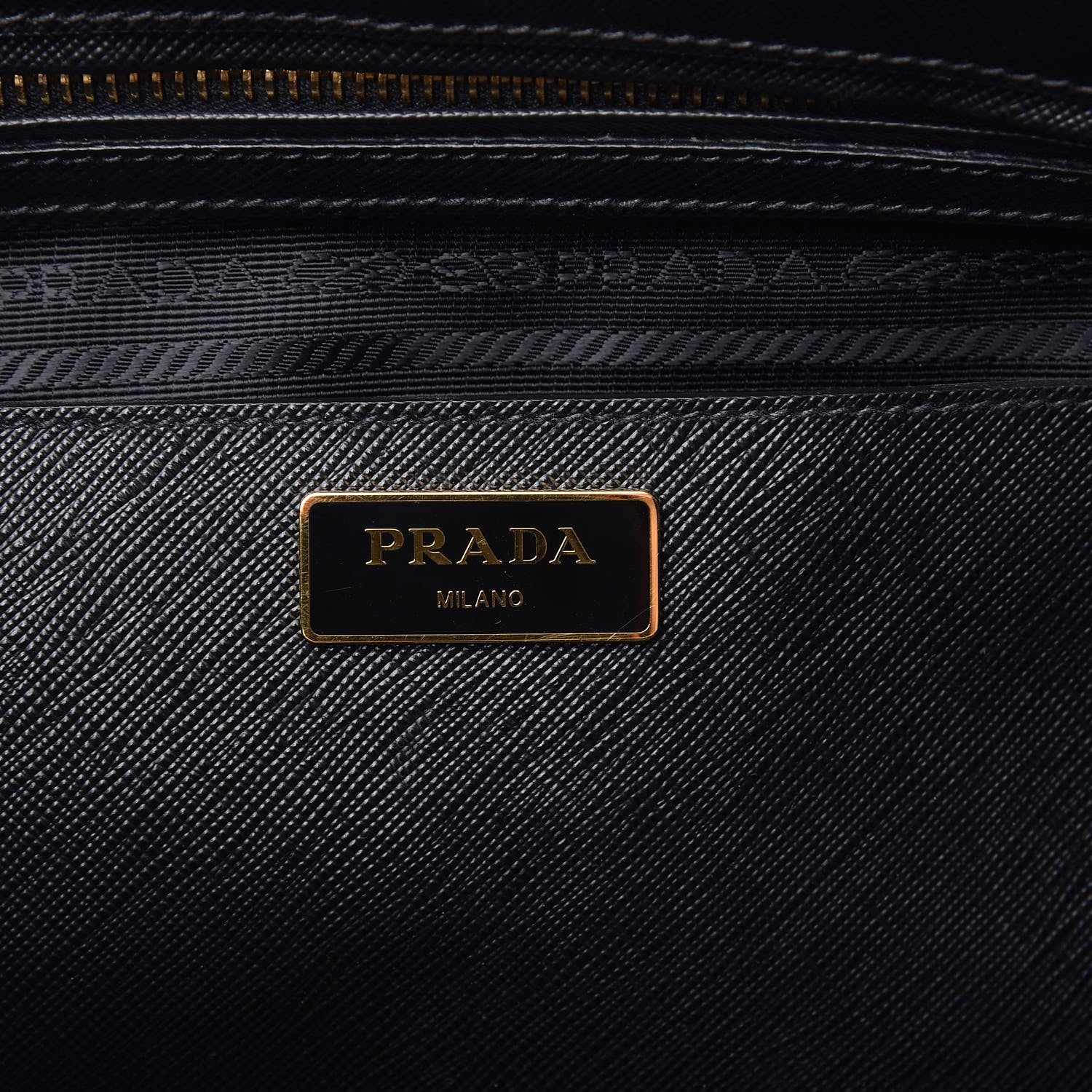 Prada Saffiano Medium Galleria Double Zip Tote Black 6 of 10