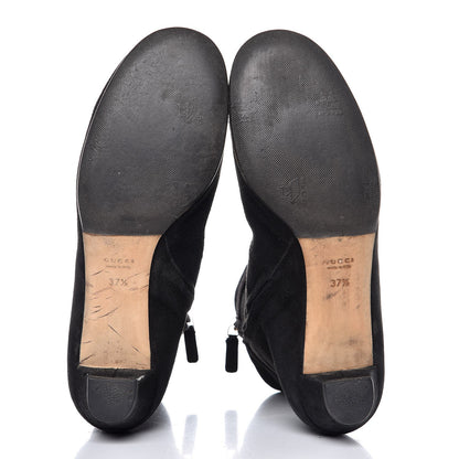 Gucci Suede Ankle Boots 37.5 Black 7 of 19