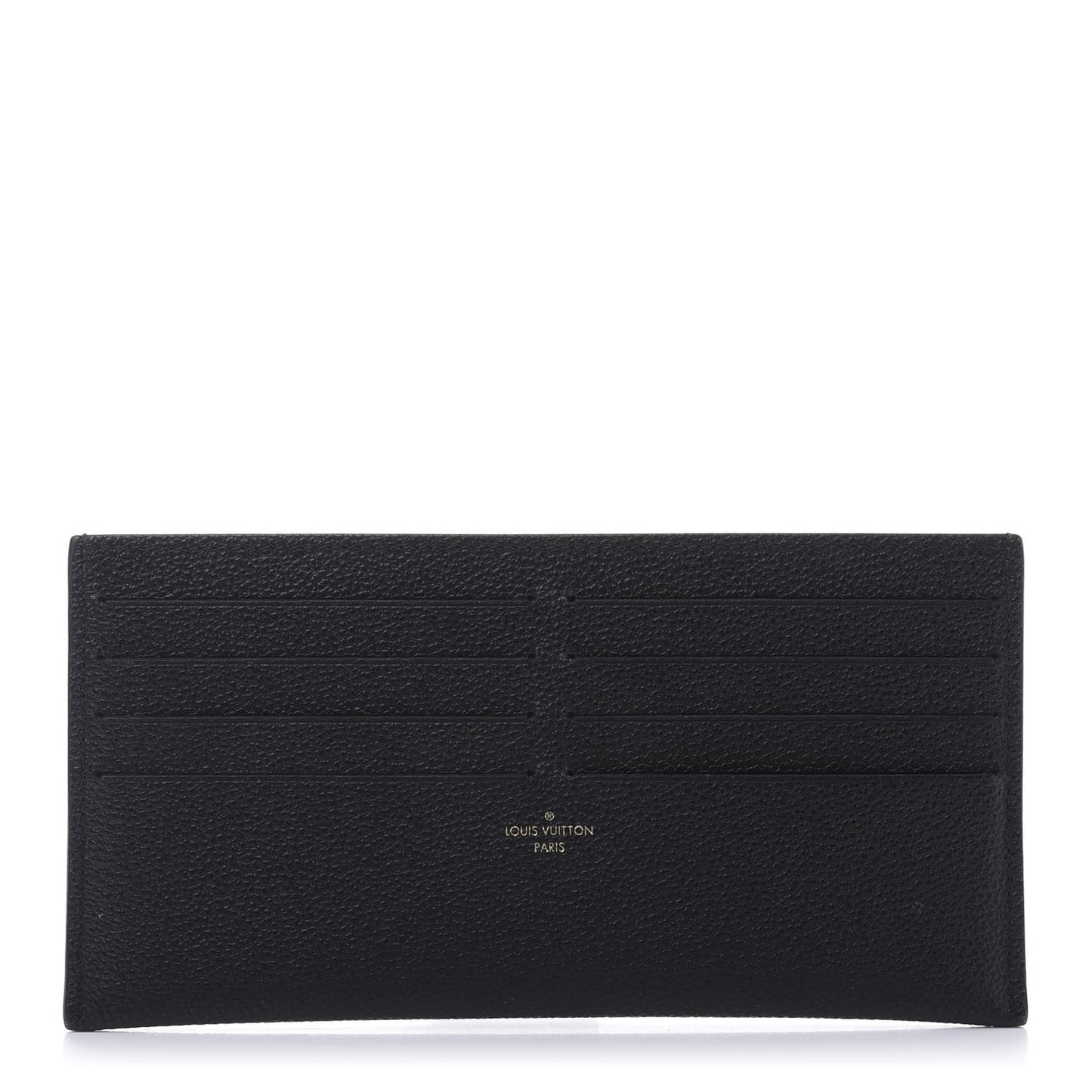 Calfskin Felicie Chain Wallet Card Holder Insert Black
