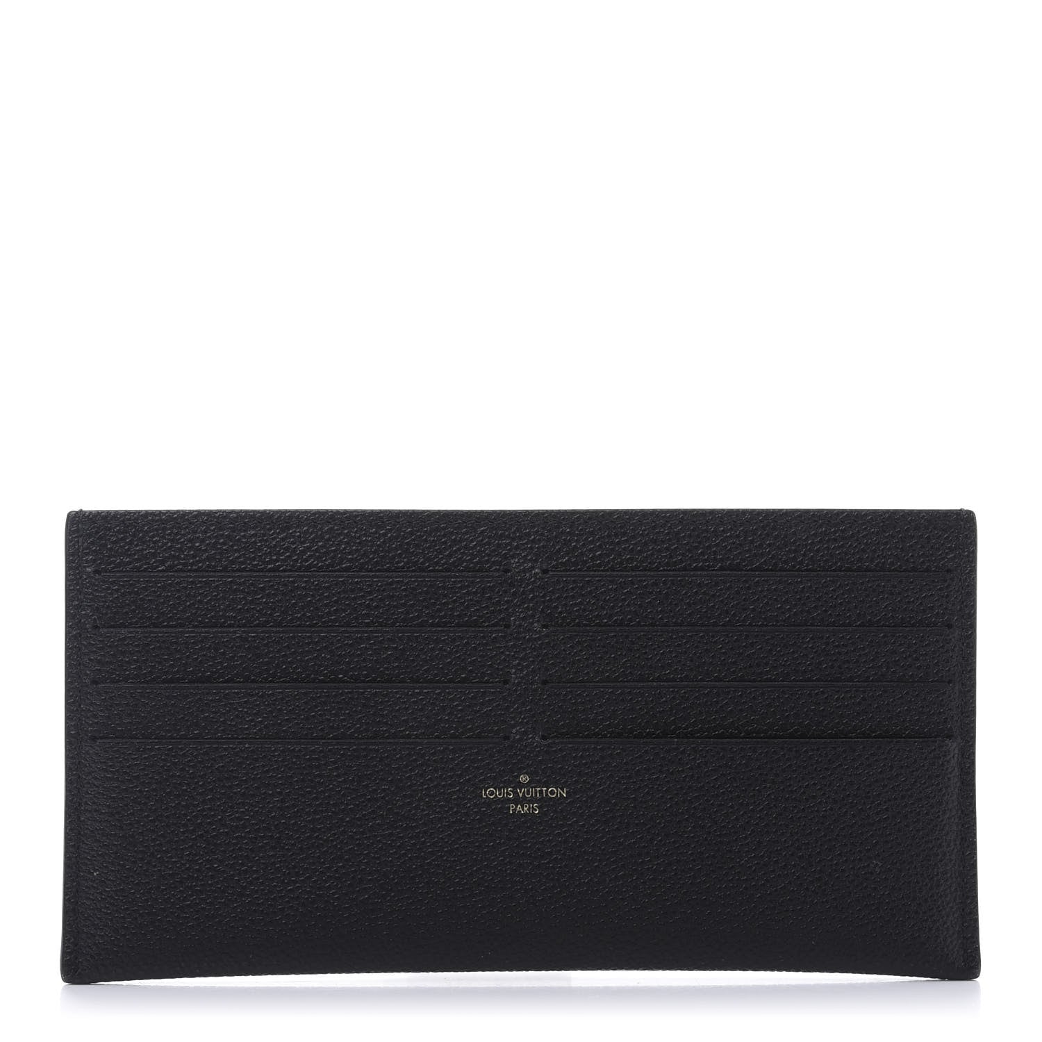 Louis Vuitton Calfskin Felicie Chain Wallet Card Holder Insert Black 1 of 10