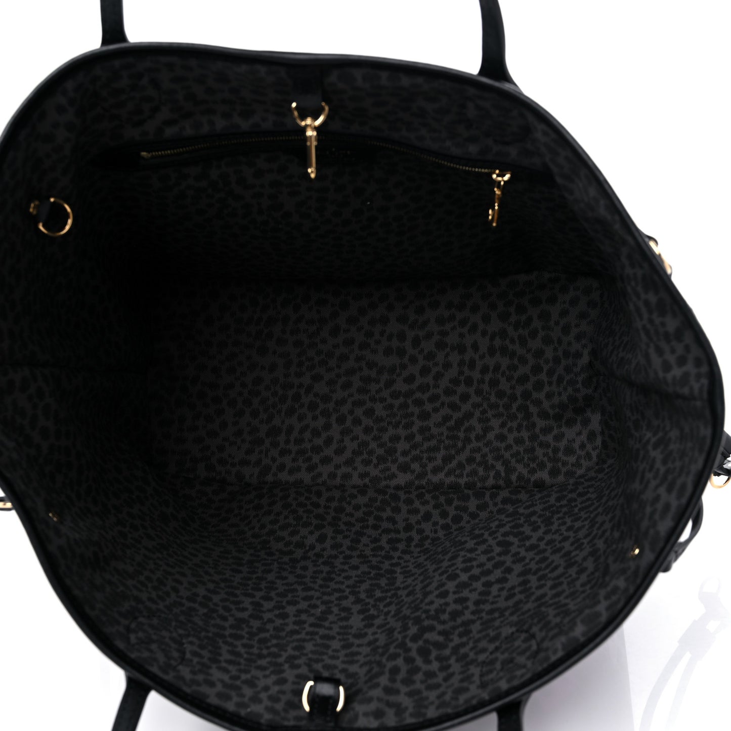 Monogram Giant Wild At Heart Neverfull MM Black