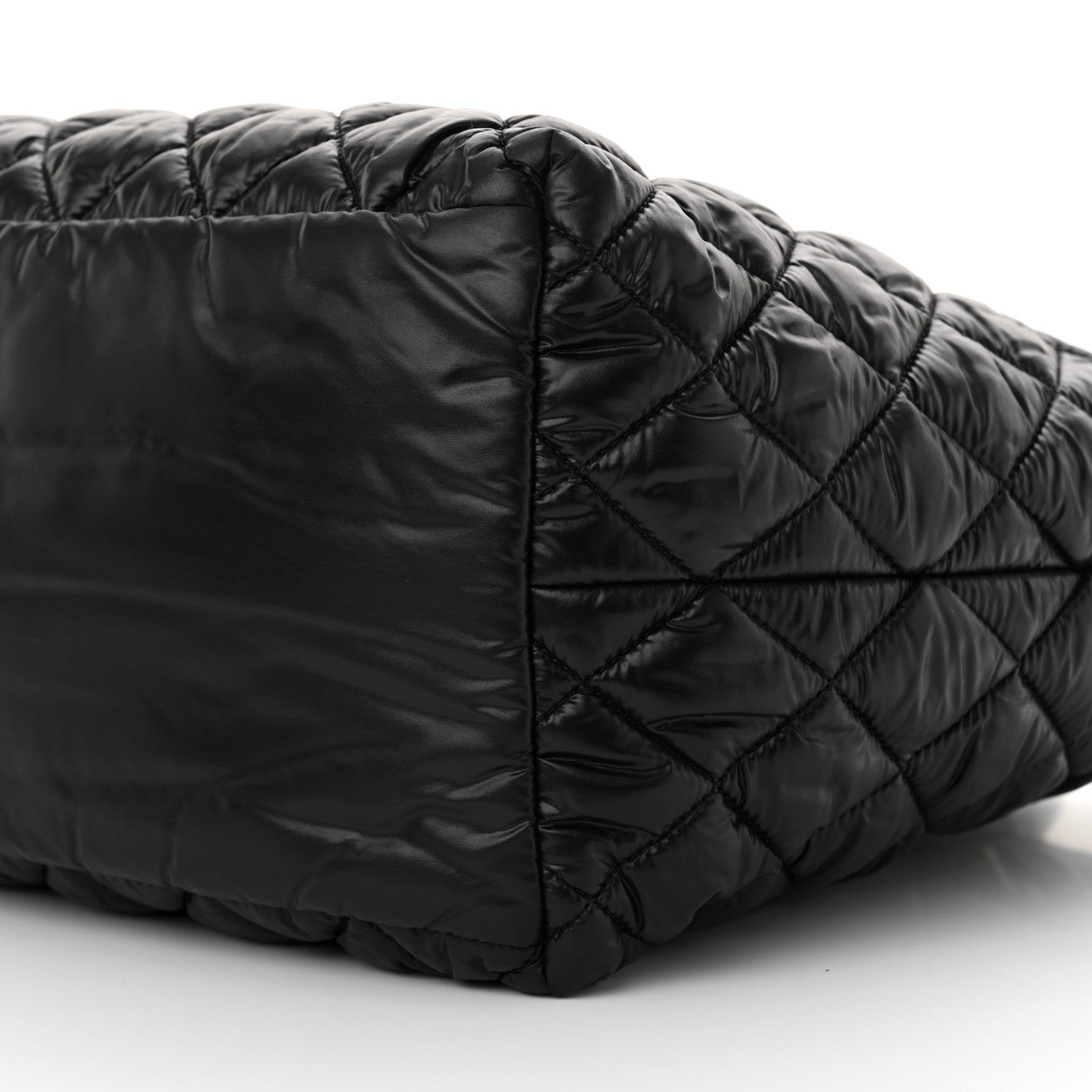 Chanel Nylon Quilted Small Coco Cocoon Tote Black 10 of 10