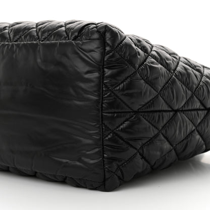 Chanel Nylon Quilted Small Coco Cocoon Tote Black 10 of 10