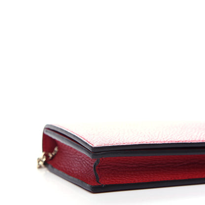 Gucci Dollar Calfskin Medium Betty Chain Wallet Tabasco 8 of 11
