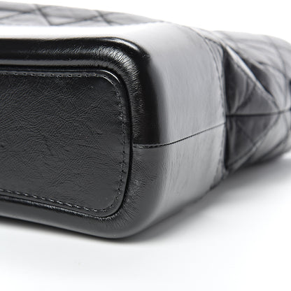 Chanel Aged Calfskin Quilted Medium Gabrielle Hobo Black 9 of 14