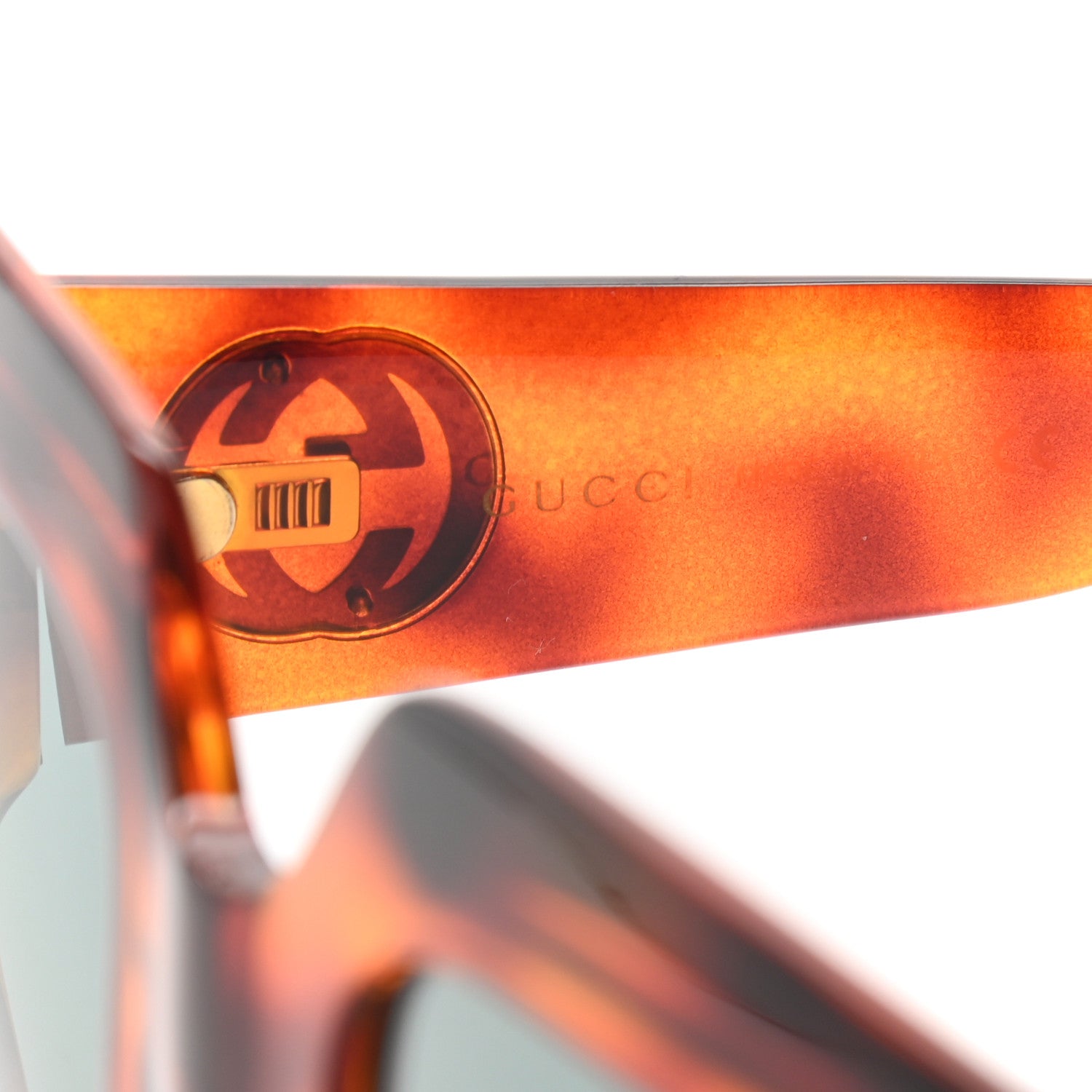 Gucci Acetate Square Frame Sunglasses GG 0053S Havana 6 of 7