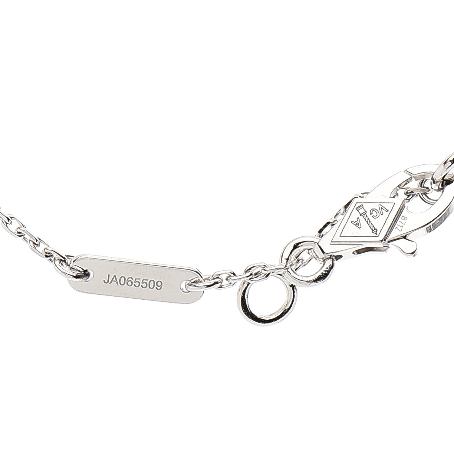 Van Cleef & Arpels 18K White Gold Diamond Mini Frivole Bracelet 5 of 6