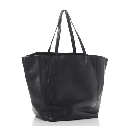 Celine Grained Calfskin Medium Horizontal Cabas Phantom Black 3 of 18