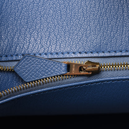 Hermes Epsom Birkin 35 Bleu Agate 12 of 34