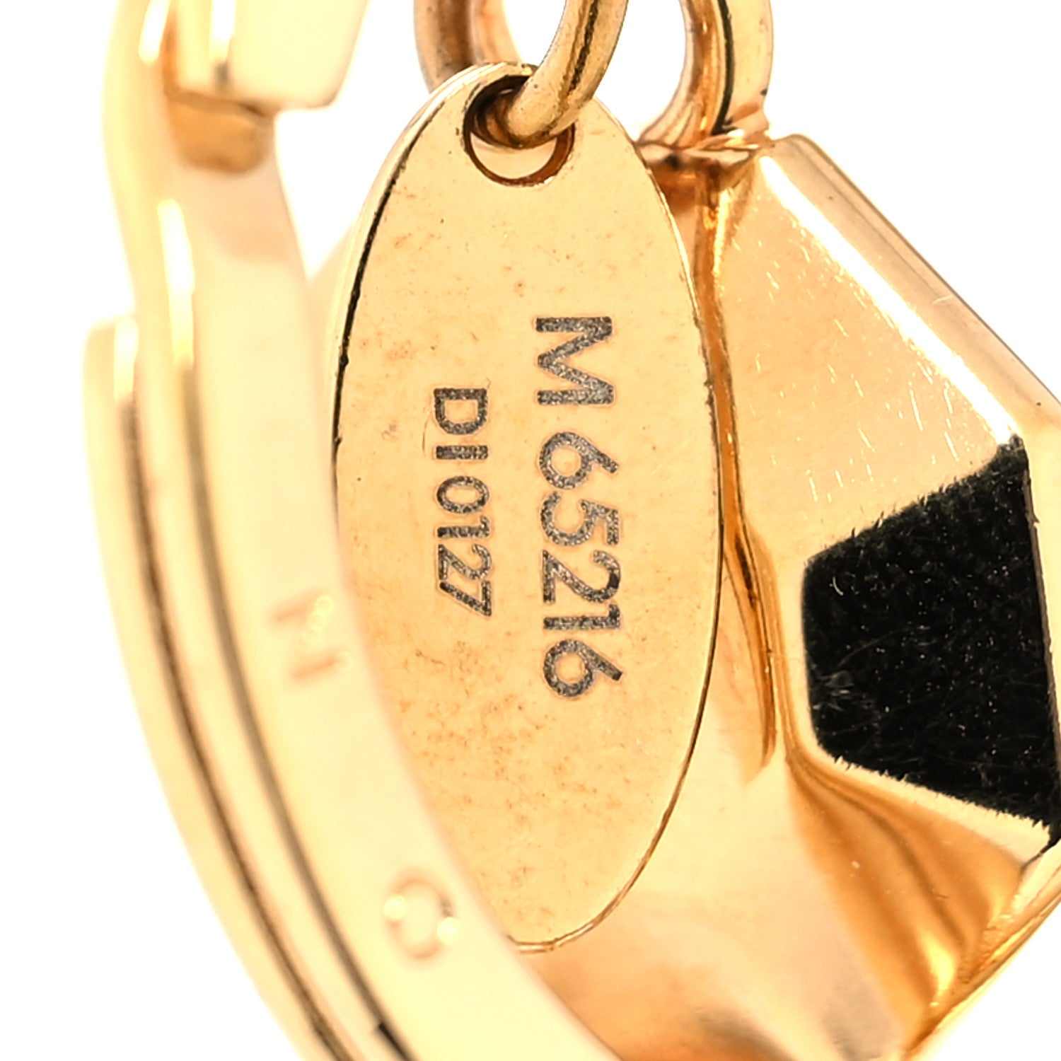 Louis Vuitton LV Facettes Bag Charm Key Holder Gold 5 of 5