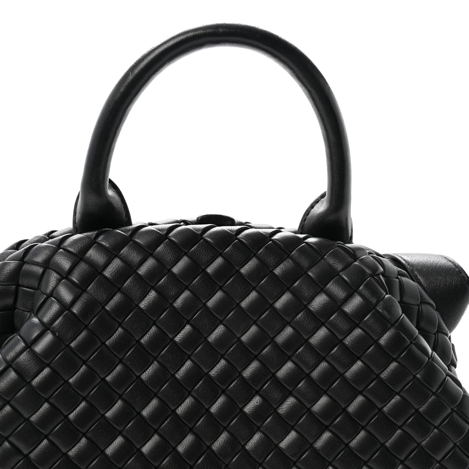 Bottega Veneta Nappa Intrecciato Padded Small The Top Handle Tote Bag Black 7 of 9