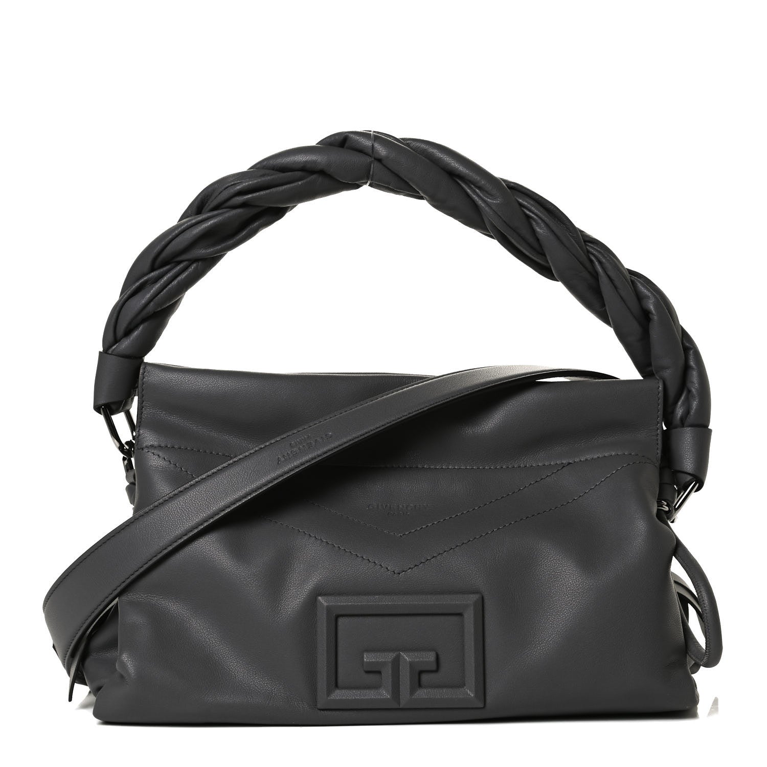 Givenchy Calfskin Medium ID93 Satchel Storm Grey 1 of 12