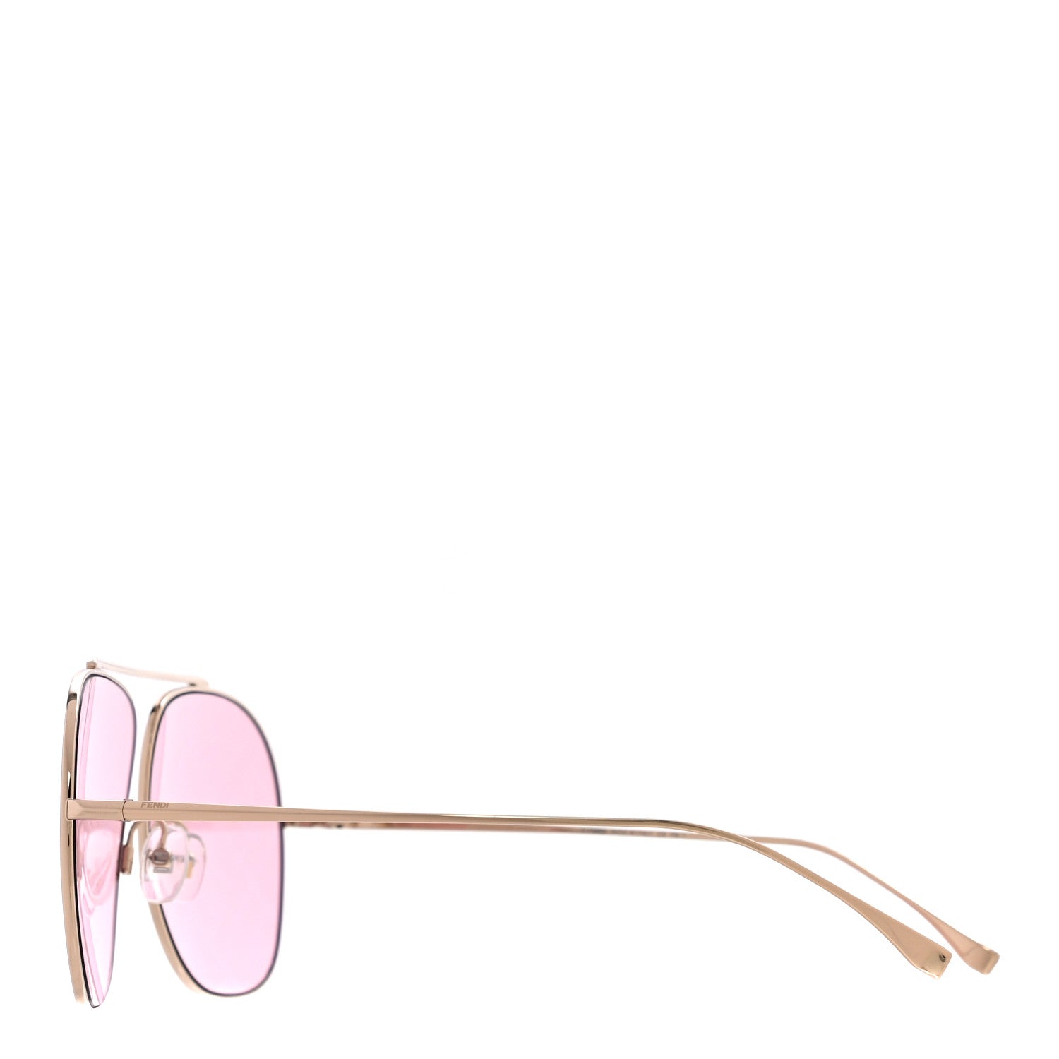 Fendi Metal FF Family Aviator Sunglasses FF0407 Pink 2 of 6
