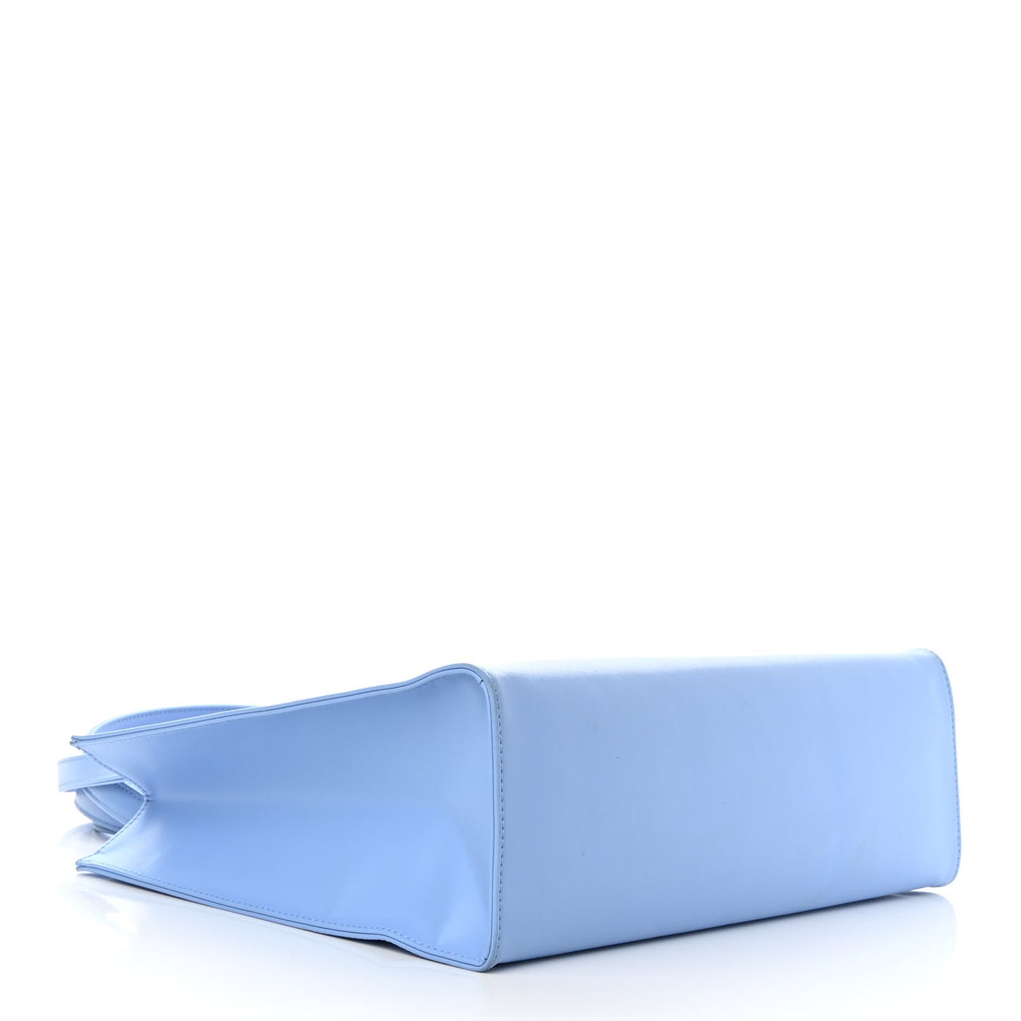 Vegan Leather Medium Shopping Bag Cerulean