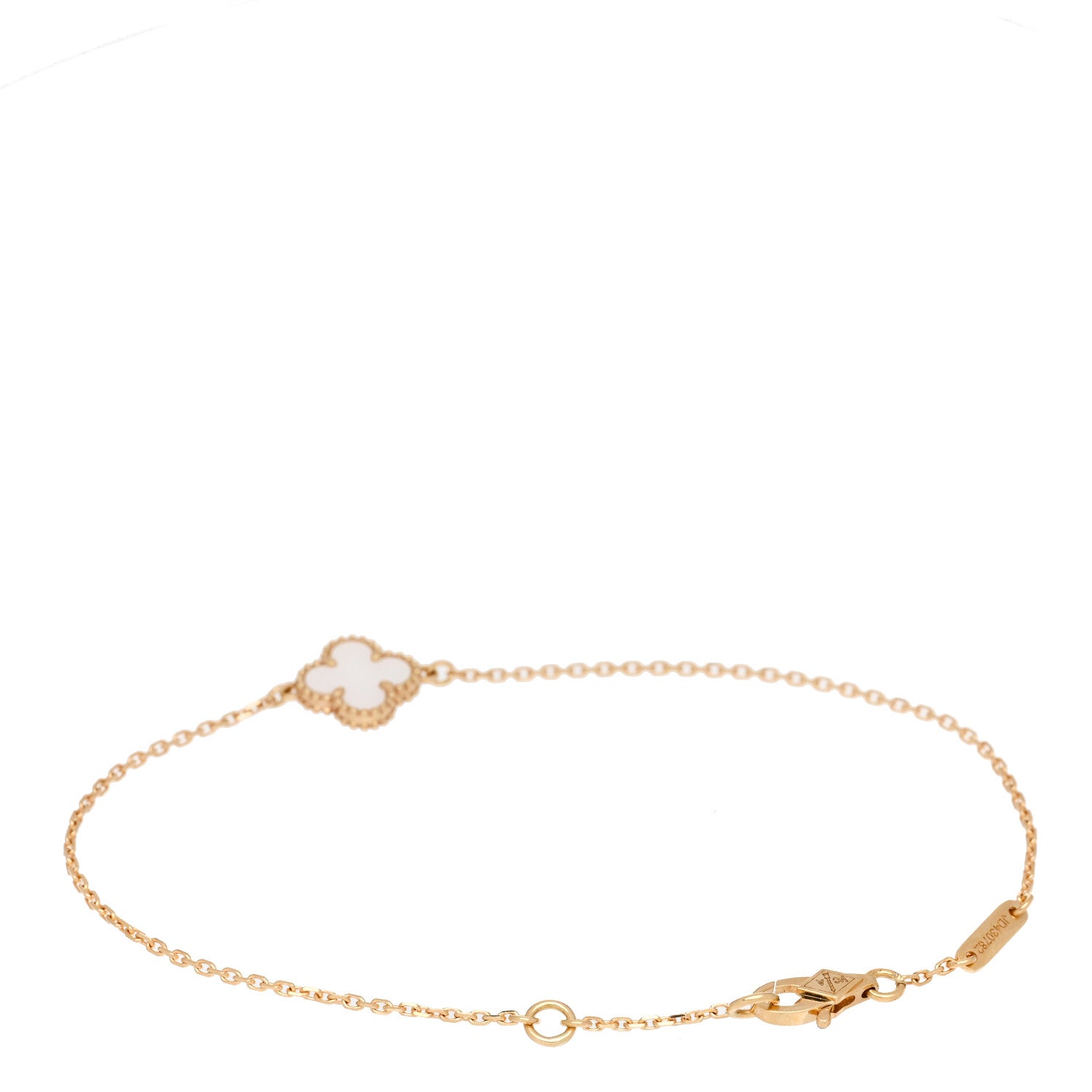 Van Cleef & Arpels 18K Yellow Gold Mother of Pearl Sweet Alhambra Bracelet 2 of 5