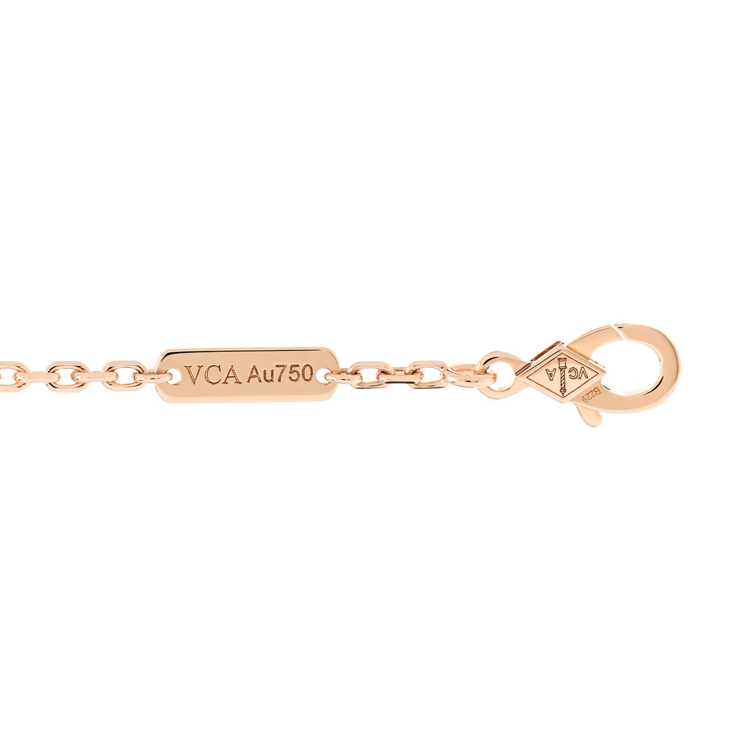 18K Rose Gold Mother Of Pearl Lucky Spring Plum Blossom Bracelet