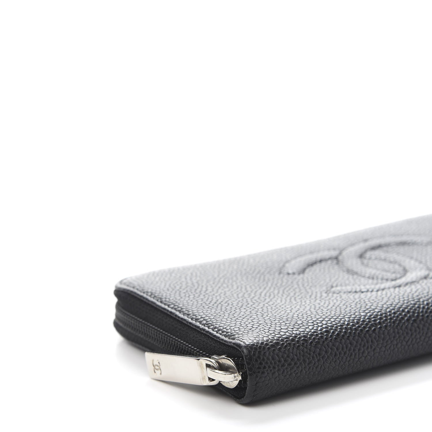 Chanel Caviar Large Timeless CC Zip Around Wallet Black 6 of 10
