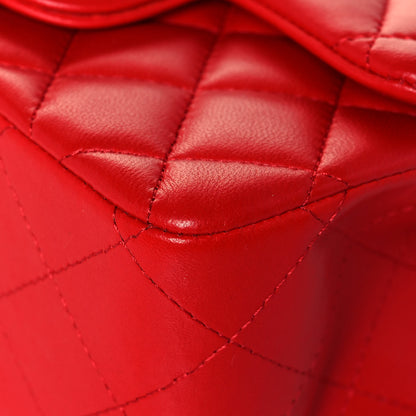 Chanel Lambskin Quilted Mini Square Flap Red 10 of 14
