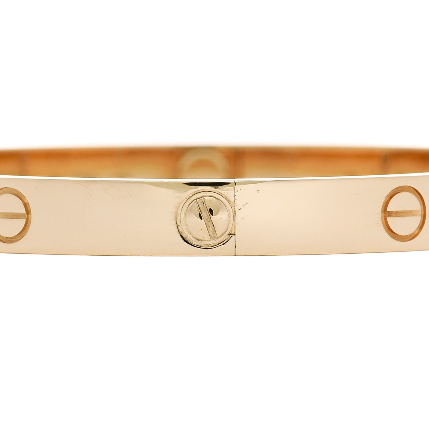 Cartier 18K Yellow Gold 4 Diamond LOVE Bracelet 19 4 of 9
