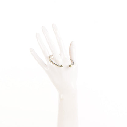 David Yurman Sterling Silver 14K Yellow Gold Peridot 5mm Cable Classics Bracelet 2 of 5