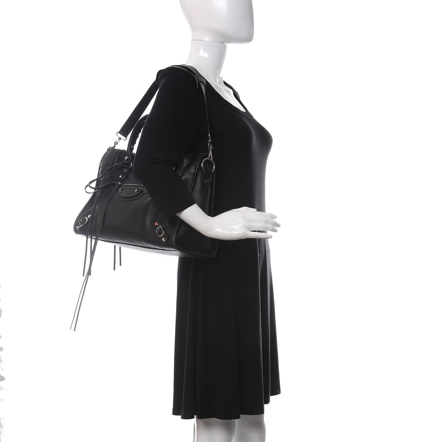 Vibrato Calfskin Classic Silver Hardware City Black