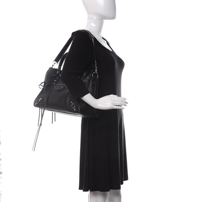 Balenciaga Vibrato Calfskin Classic Silver Hardware City Black 2 of 10