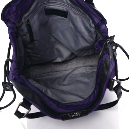 Burberry Nylon Check Small Buckleigh Packable Tote Regency Purple 5 of 13