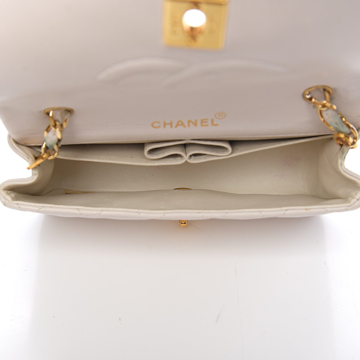 Chanel Lambskin Quilted Mini Flap White 4 of 13