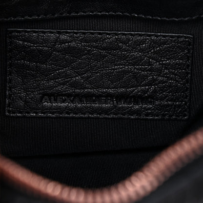Alexander Wang Pebbled Lambskin Mini Rockie Black Rose Gold Hardware 6 of 8