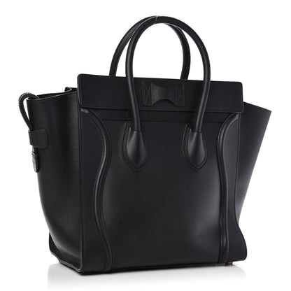 Celine Smooth Calfskin Mini Luggage Black 3 of 9