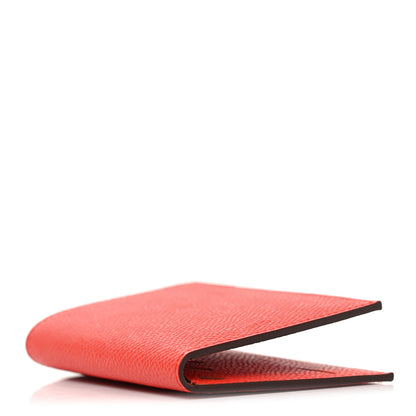 Hermes Epsom Doado Card Holder Capucine Gold 4 of 8