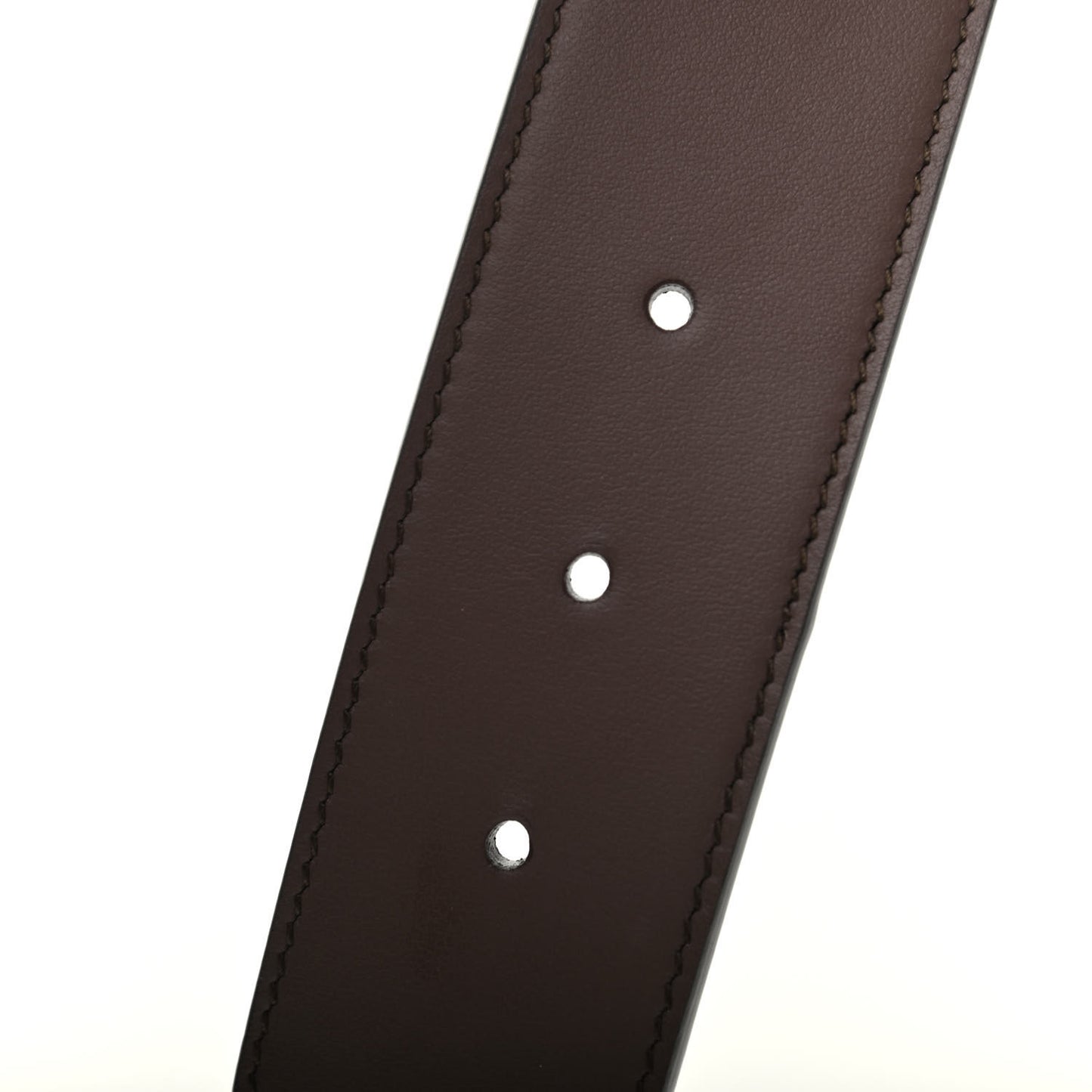 GG Supreme Monogram Matte Plutone Calfskin Double G 40mm Belt 85 34 Beige Ebony New Acero