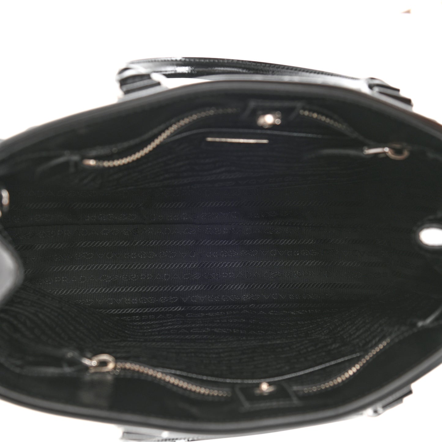Saffiano Vernice Crystal Bag Black