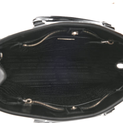 Prada Saffiano Vernice Crystal Bag Black 5 of 8