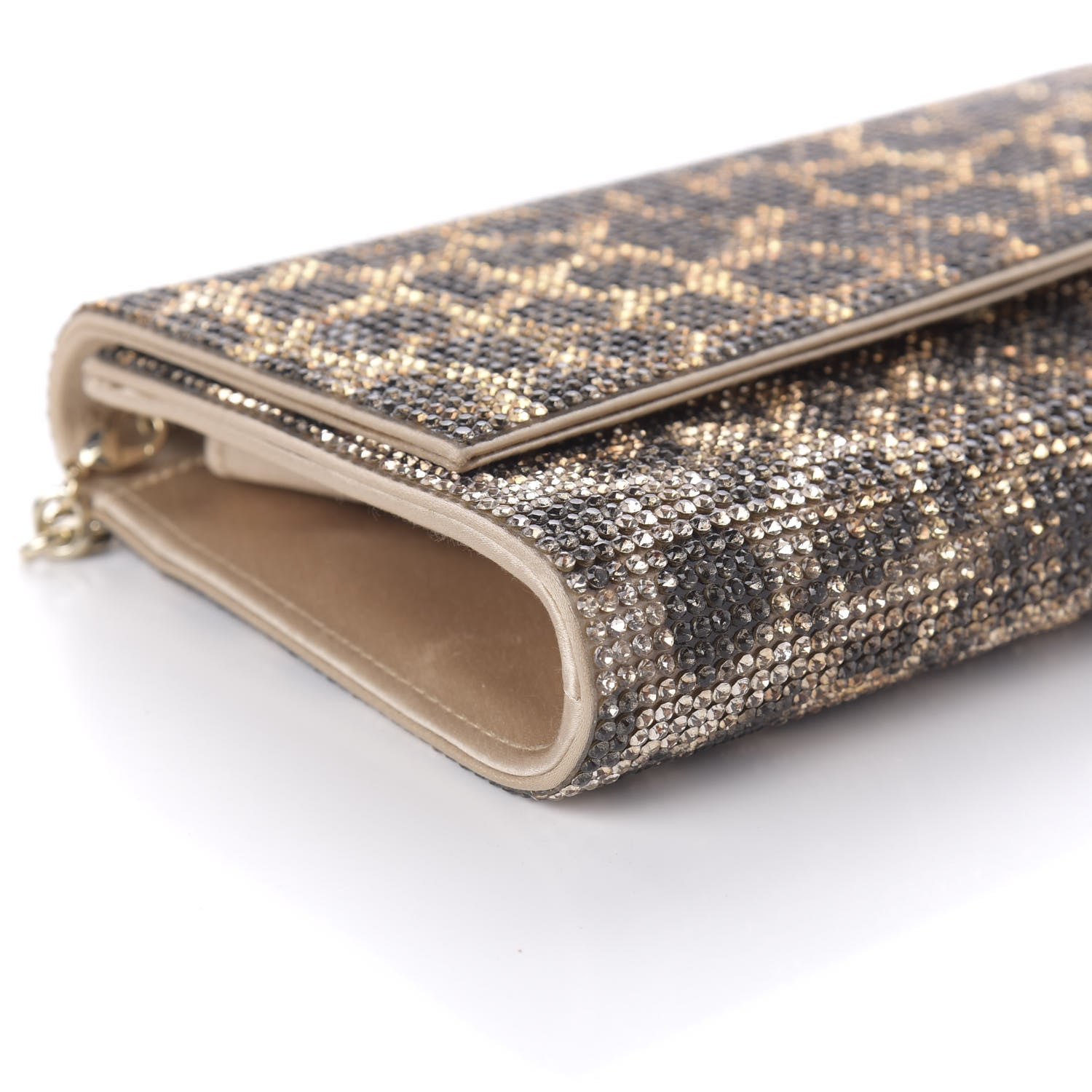 Judith Leiber Swarovski Crystal Fizzoni Leopard Clutch Champagne Multicolor 6 of 11