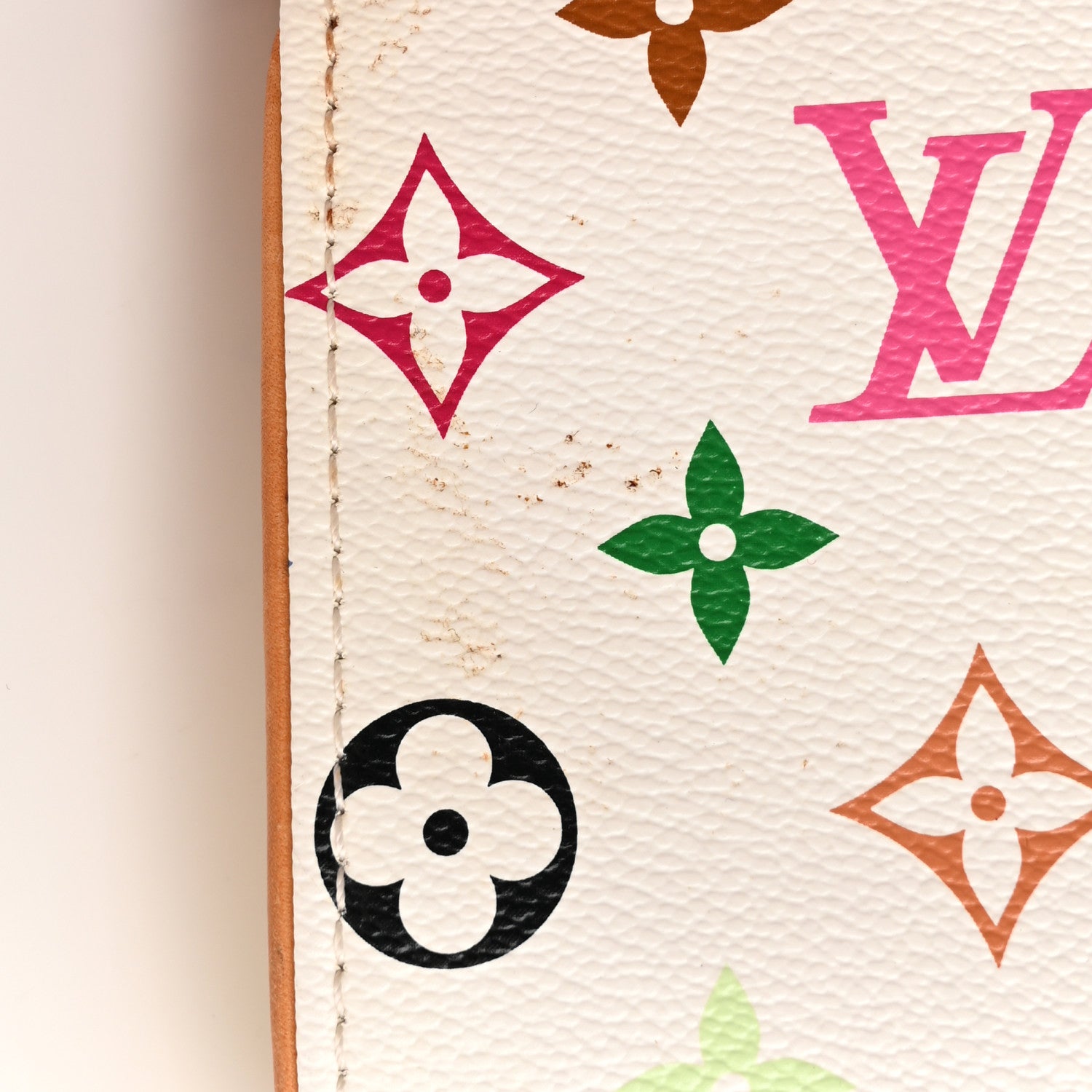 Louis Vuitton Monogram Multicolor Courtney Clutch White 12 of 17