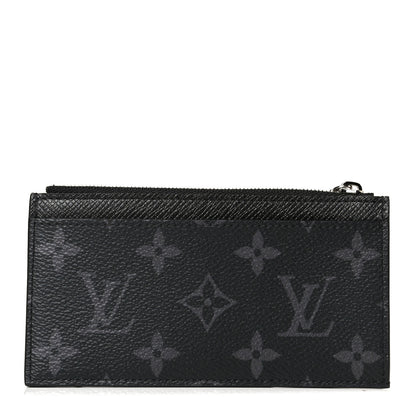 Louis Vuitton Monogram Eclipse Taiga Coin Card Holder 3 of 9